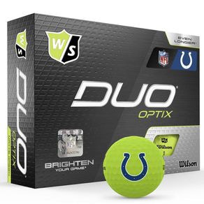 Wilson Duo Optix NFL Green Golf Balls 5005107-Indianapolis Colts  Size dozen