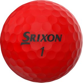 Srixon Soft Feel 12 Brite Golf Balls 5005670-Red Dozen, red