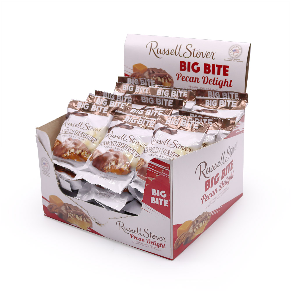 2 oz. pecan delight big bite, case of 36 | chocolates | by russell stover