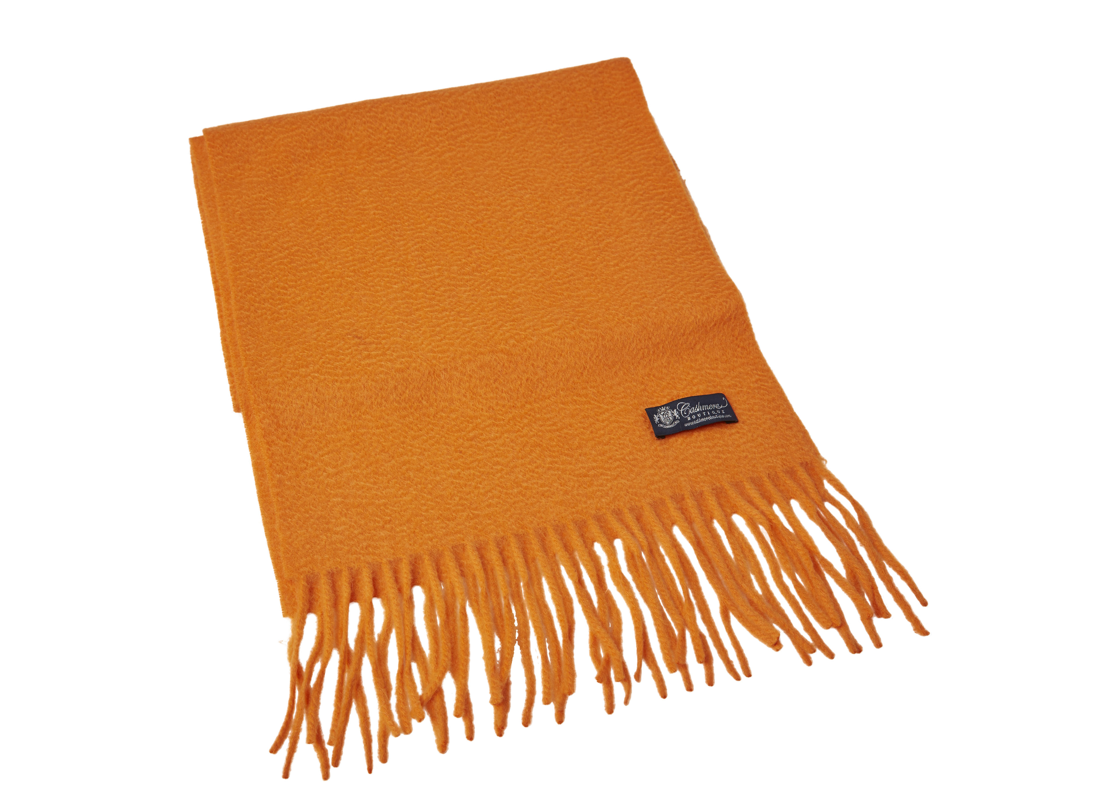 Pure Cashmere Unisex Scarf (Burnt Orange)