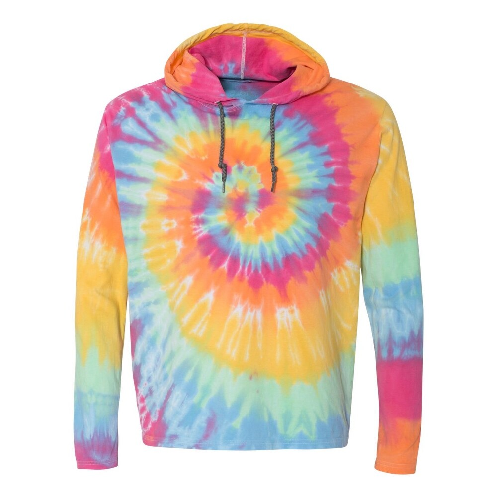 Tie-Dyed Hooded Pullover T-Shirt