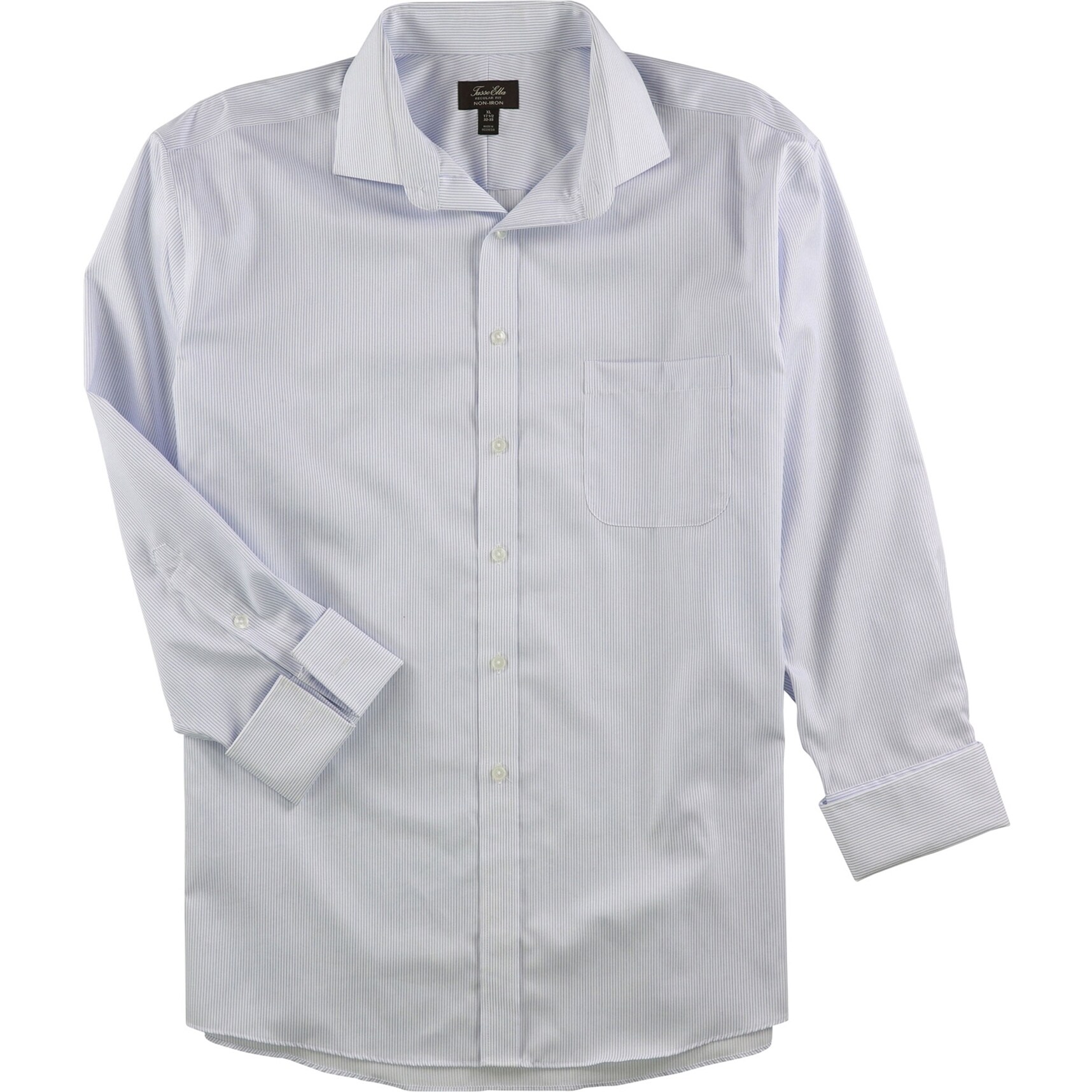 Tasso Elba Mens Pin Stripe Button Up Dress Shirt