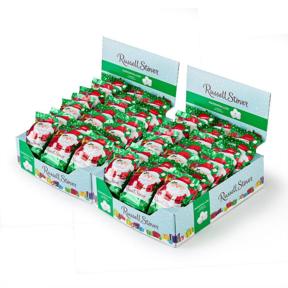 1 oz. milk chocolate marshmallow santa, case of 36 | chocolates | by russell stover