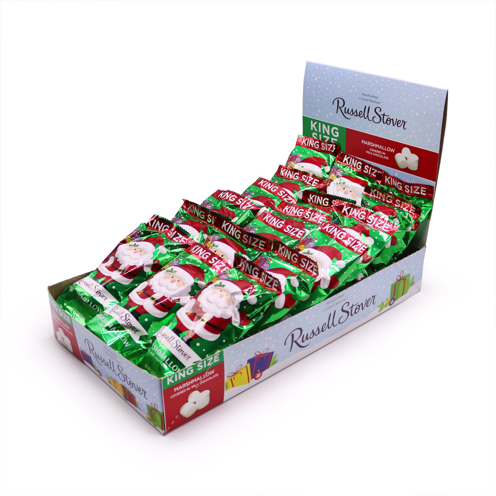 2.25 oz. milk chocolate marshmallow santa, case of 18 | chocolates | by russell stover