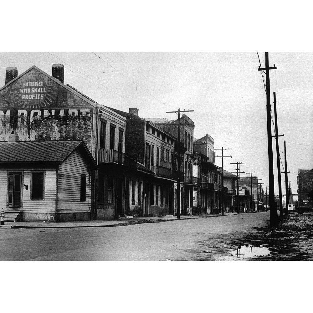 Storyville Black and White Gallery Wrapped Canvas