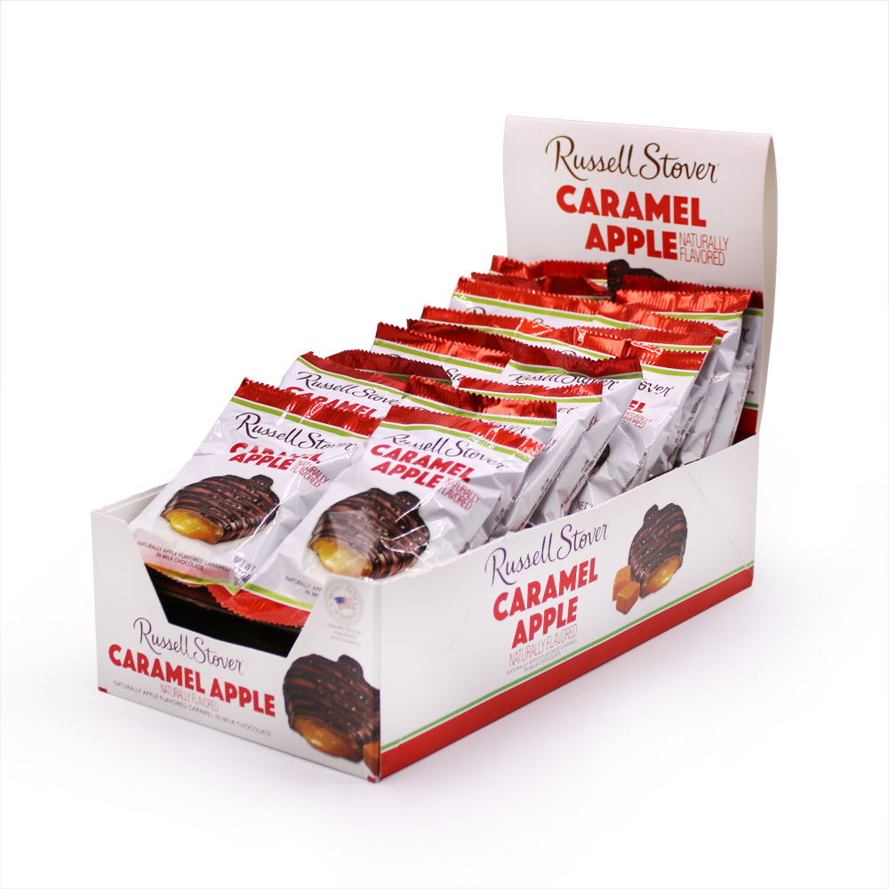 1.3 oz. bar milk chocolate caramel apple, case of 18 | chocolates | by russell stover