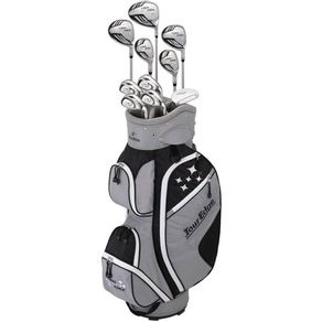 Tour Edge Women\'s Lady Edge 11PC Package Set - Graphite 6001871-Black/White  Size standard Right 11PC, black/white