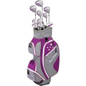 Tour Edge Women\'s Lady Edge 11PC Package Set - Graphite 6001883-Violet/White  Size standard Right 11PC, violet/white