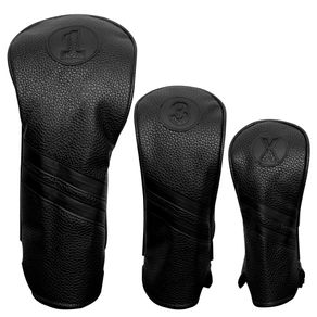 ProActive Sports Vintage Headcover - 3 Pack 6002261-Black/Black  Size 3 pc, black/black