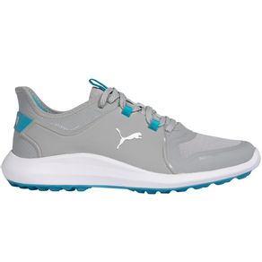 Puma Women\'s Ignite Fasten8 Spikeless Golf Shoes 6004567-High Rise/Puma Silver/Scuba Blue  Size 7.5 M, high rise/puma silver/scuba blue