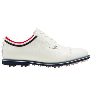 G/FORE Women\'s Grosgrain Stud Cap Toe Gallivanter Spikeless Golf Shoes 6006450-Snow  Size 6.5 M, snow