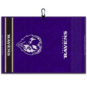 Team Effort Jacquard Golf Towel - NFL 6009444-Baltimore Ravens