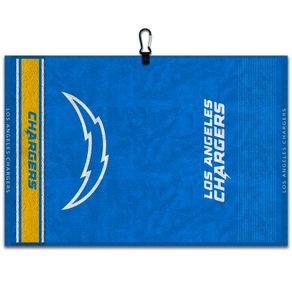 Team Effort Jacquard Golf Towel - NFL 6009452-Los Angeles Chargers