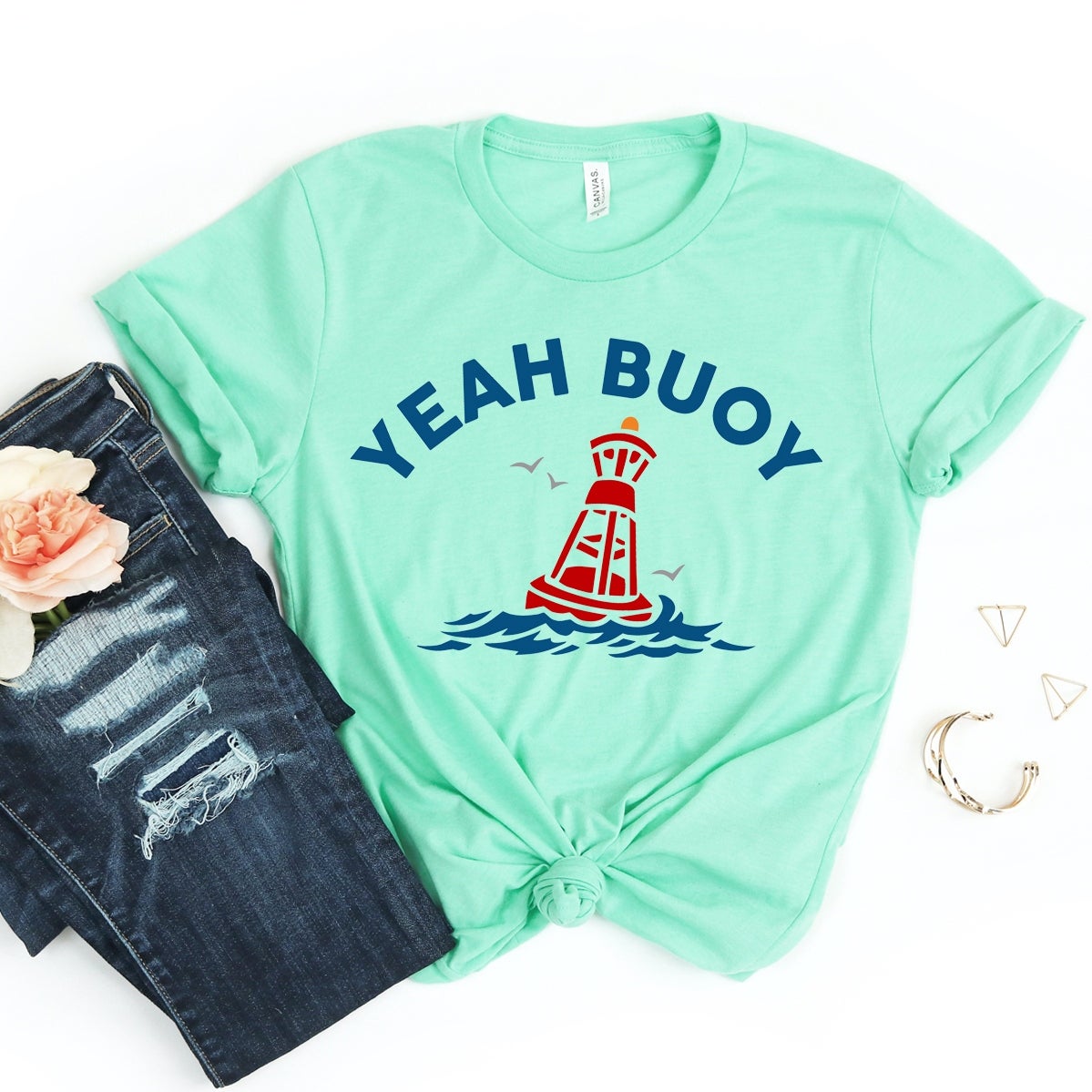 Yeah Buoy T-Shirt, Boating Shirt, Summer Tshirt, Beach Shirts, Sailing Tee, Adventure Gift, Vacation Top, Yachting