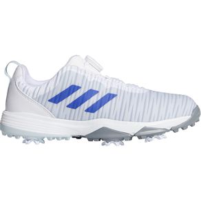 adidas Jr. Codechaos BOA Golf Shoes 7000491-White/Night Flash/Halo Blue  Size 2.5 M, white/night flash/halo blue
