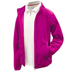 Garb Juniors\' Girls Leslie Full Zip Plush Jacket 7001016-Purple  Size lg, purple