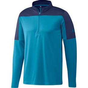 adidas Men\'s Primegreen 1/4 Zip UPF Lightweight Pullover 7002065-Sonic Aqua  Size sm, sonic aqua