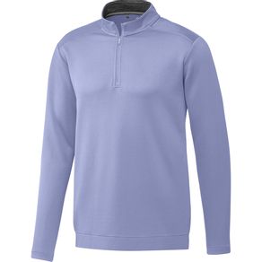 adidas Men\'s 3-Stripes 1/4 Zip Pullover 7002131-Violet Tone  Size sm, violet tone