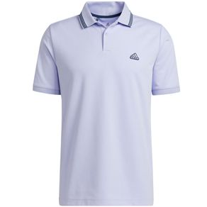 adidas Men\'s Go-To Primegreen Pique Polo 7002219-Violet Tone/Crew Navy  Size sm, violet tone/crew navy