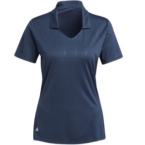 adidas Women\'s Embossed Primegreen Polo 7002747-Crew Navy  Size sm, crew navy