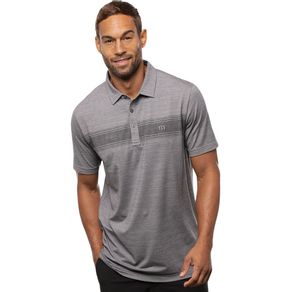 TravisMathew Men\'s Heater 2.0 Polo 7003193-Sleet/Quiet Shade  Size 3xl, sleet/quiet shade