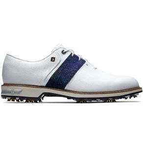 FootJoy Men\'s Premiere Series Black Watch Packard Spikeless Golf Shoes 7005941-Purple/Navy/Black Tweed Packard  Size 8.5 W, purple/navy/black tweed pa