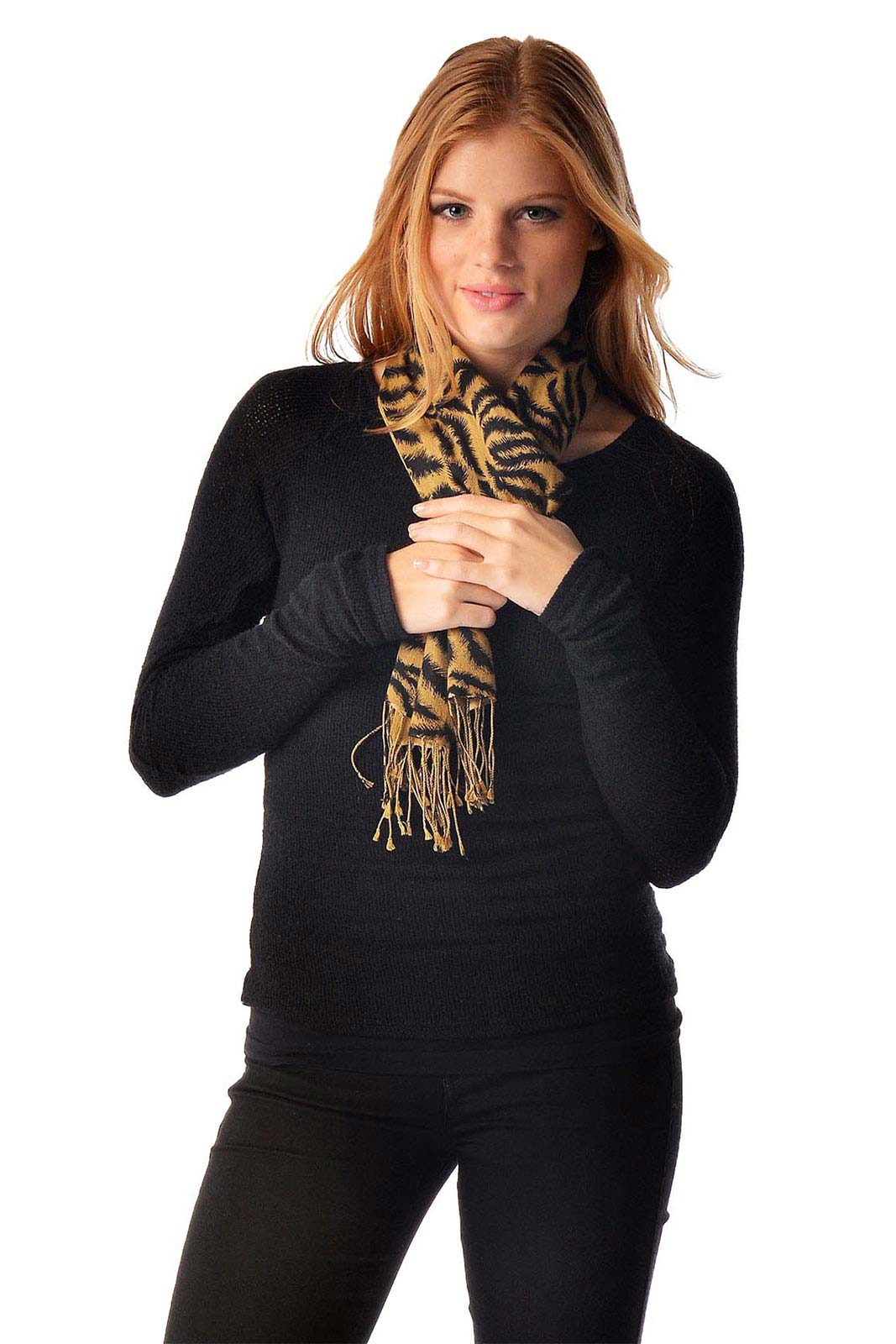 Tiger Print Pashmina Scarf (Tiger)