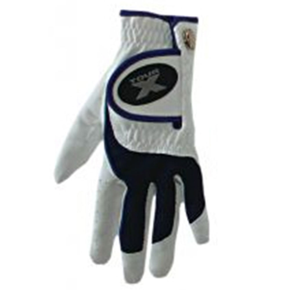 Tour X Juniors Glove  Size LG, White/Gray