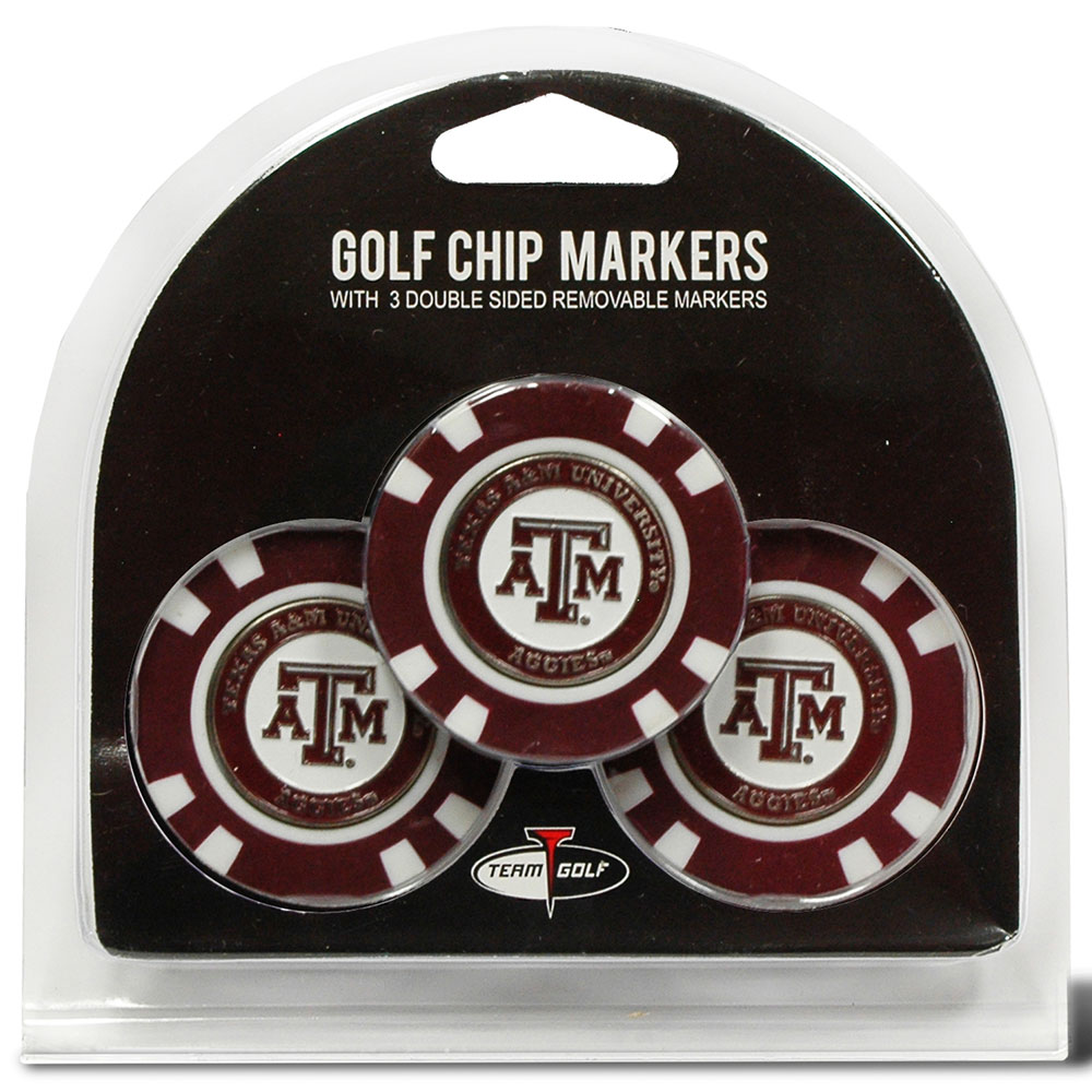 NCAA Poker Chip Ball Marker Set - 3 Pack  Size 3 PK