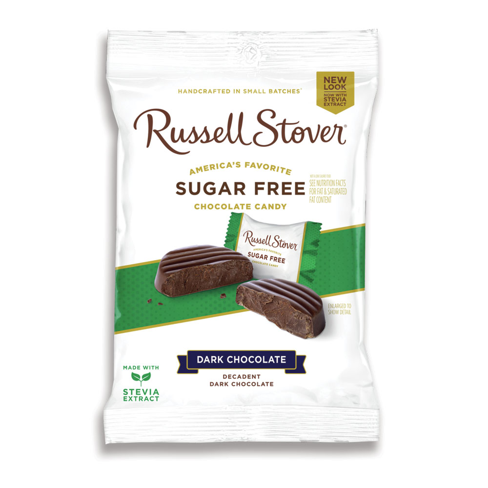 sugar free dark chocolate medallions, 3 oz. bag | dark chocolates | individually wrapped | by russell stover