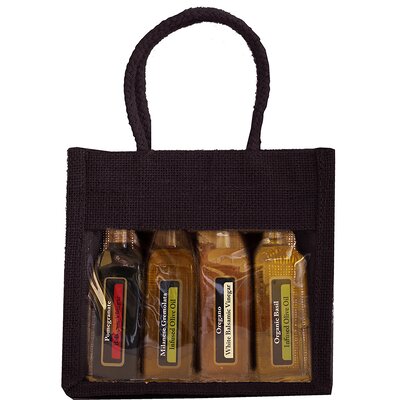 Sampler 4 Bottle Carrier BellaVita Color: Black