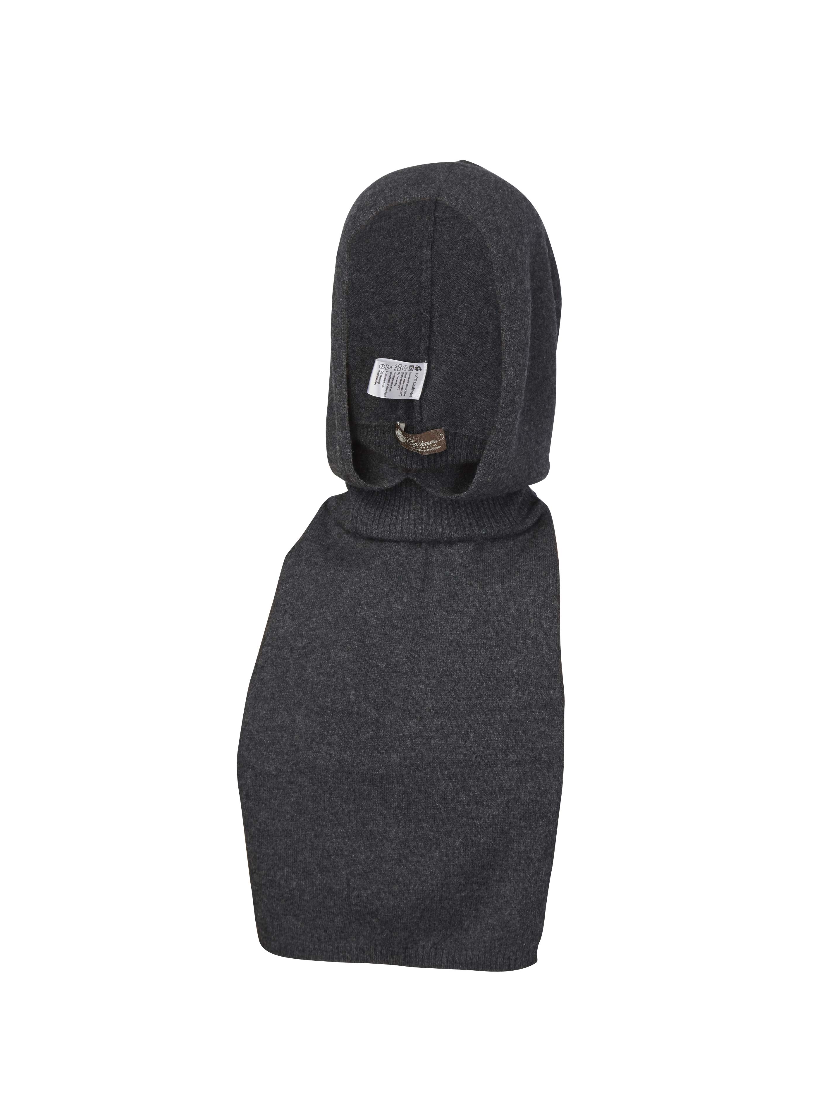 Pure Cashmere Snood (Charcoal, One Size)