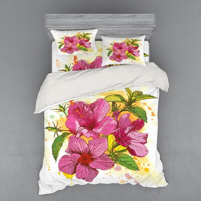 Duvet Cover Set East Urban Home Size: Queen Duvet Cover + 3 Additional Pieces