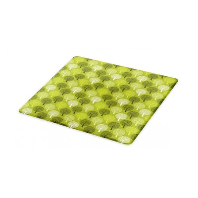 East Urban Home Glass Leaves Cutting Board East Urban Home