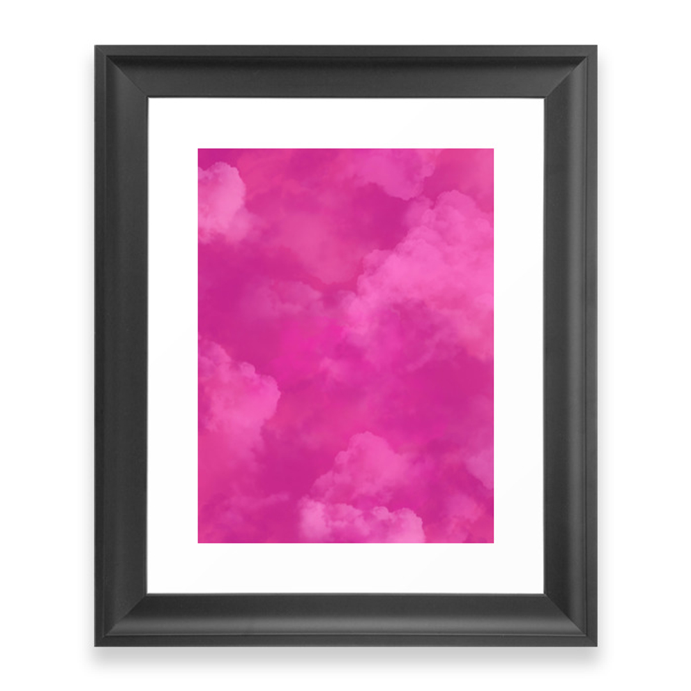 Pink Clouds Framed Artwork by feelslikeaugust