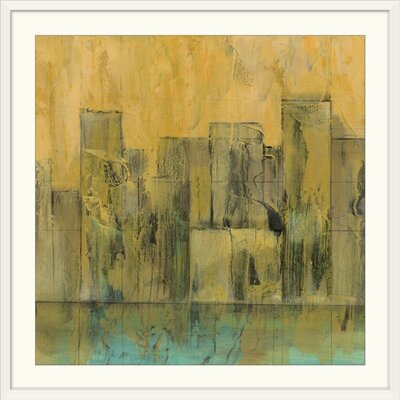 'City' the Sea II' Jennifer Goldberger Painting Print Great Big Canvas Format: White Frame, Size: 38