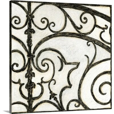 'Iron Gate I' Megan Meagher Painting Print Charlton Home® Format: Canvas, Size: 35