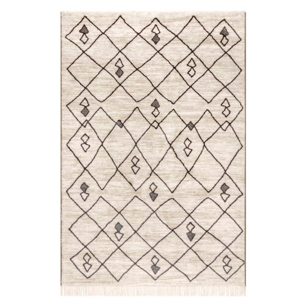 nuLOOM Dani Moroccan Trellis Contemporary Geometric Area Rug, Beige, 5