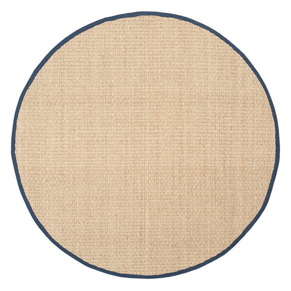 Natural Fiber Nf114E Rug, Natural/Blue, 6'0