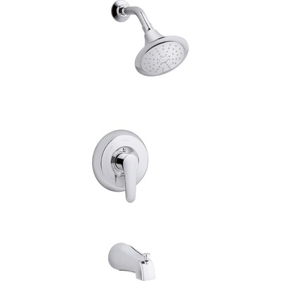 Kohler July Rite-Temp Bath and Shower Trim Set, Valve Not Included Kohler Finish: Polished Chrome