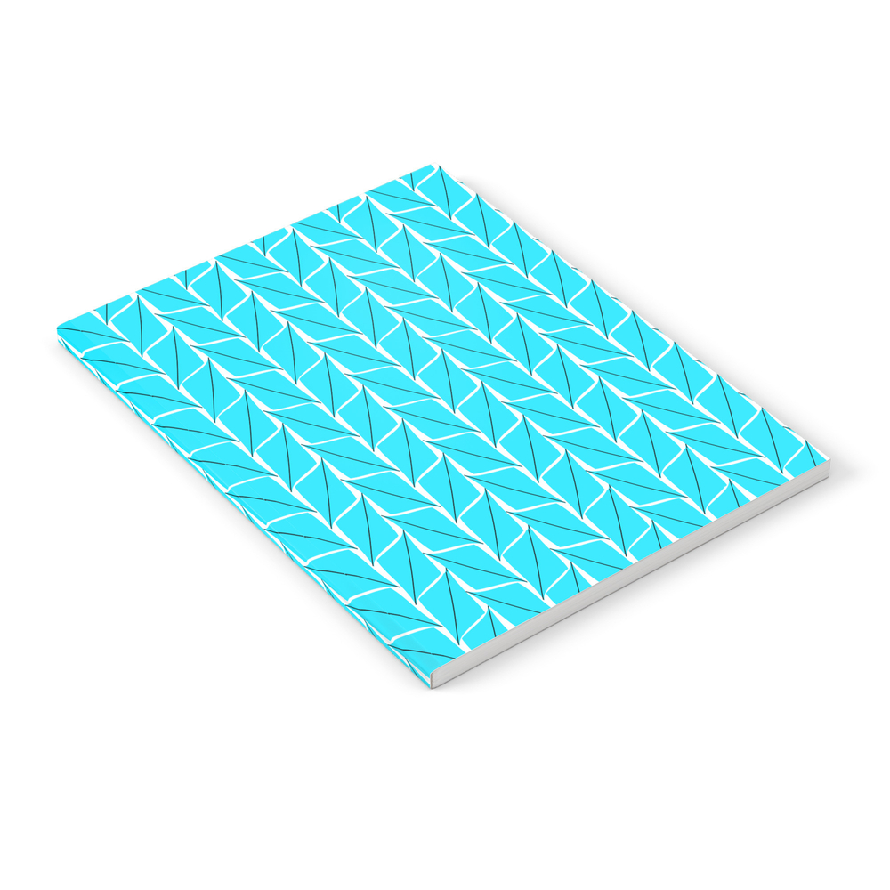 Aqua Leaf Notebook by aelwen