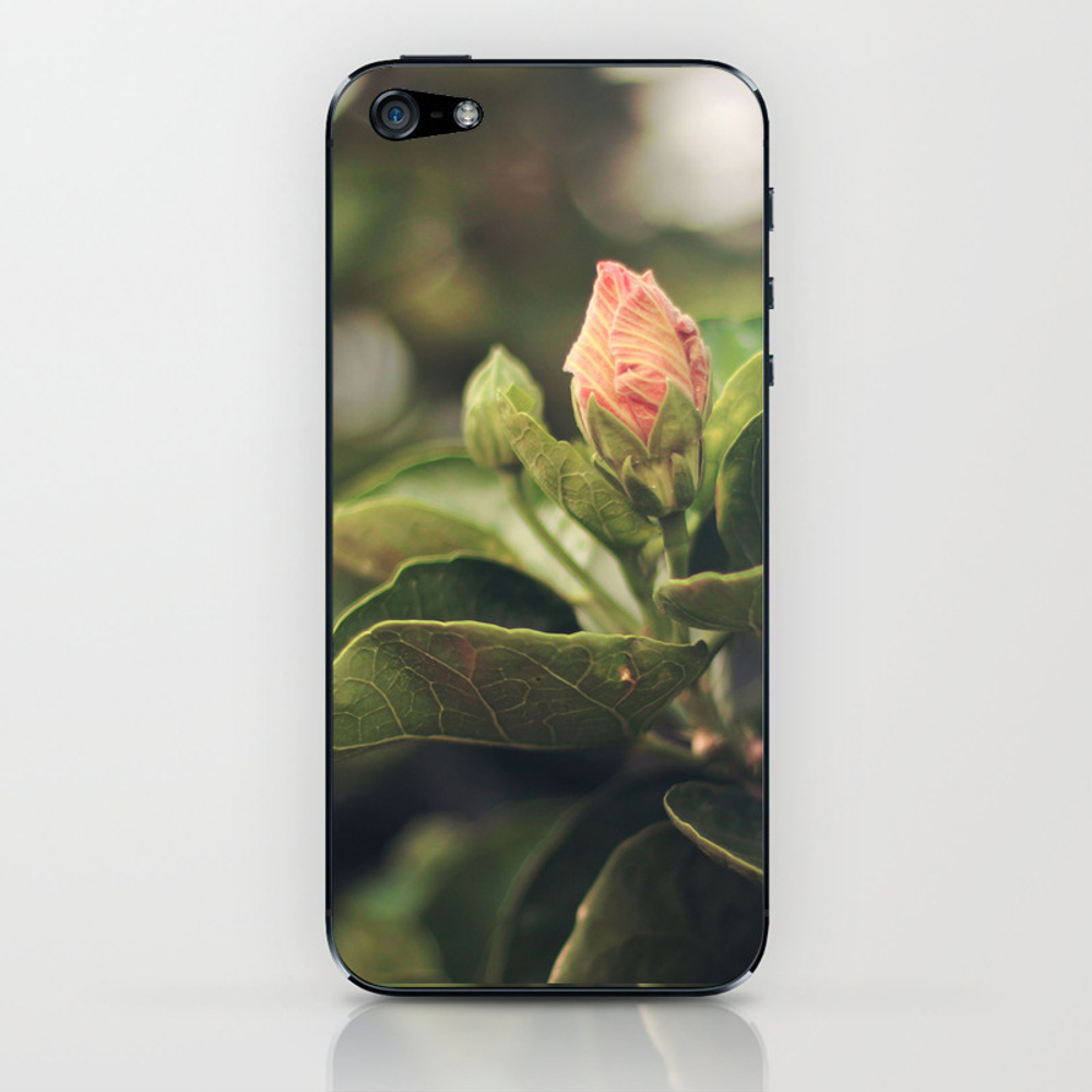 Capullo de Hibisco - Hibiscus bud iPhone & iPod Skin by carolalagomarsino