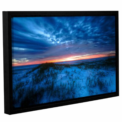 'Sunset' Framed Photographic Print on Canvas Red Barrel Studio® Size: 32