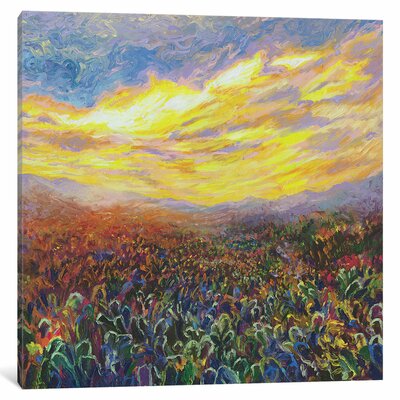 Iris Scott - Cacti Sunrise Painting Print on Wrapped Canvas Red Barrel Studio® Size: 18