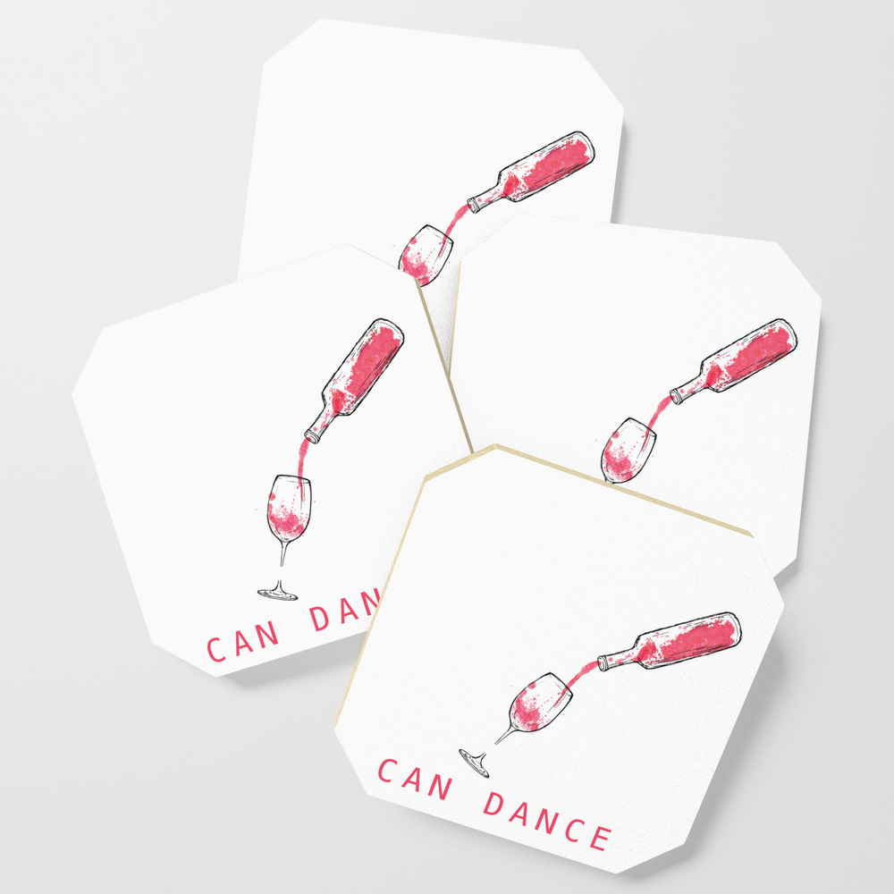 Wine Bottle Trust Me, You Can Dance Wine Lover Coasters by kanigdesigns