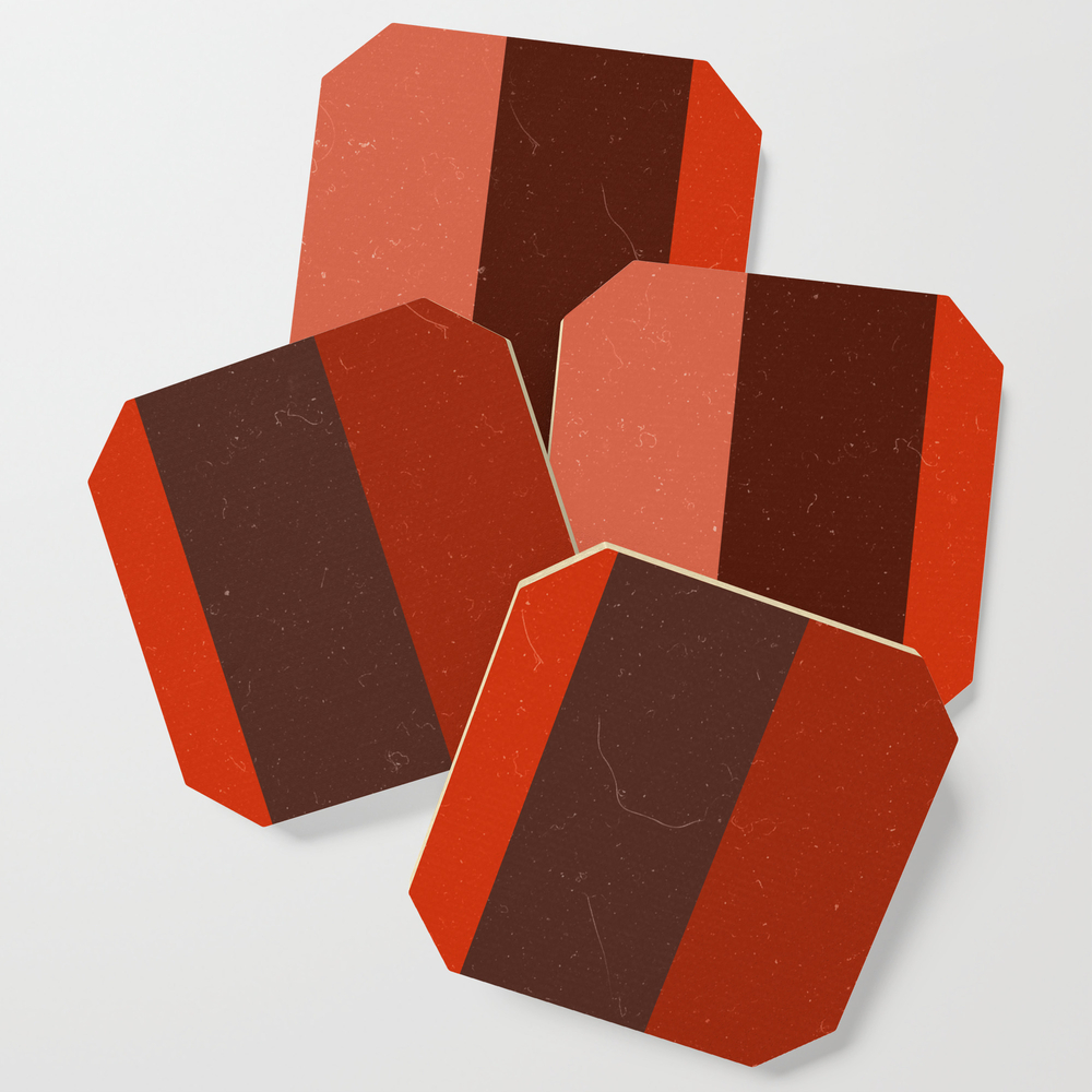 Striped Colors Coasters by xizang