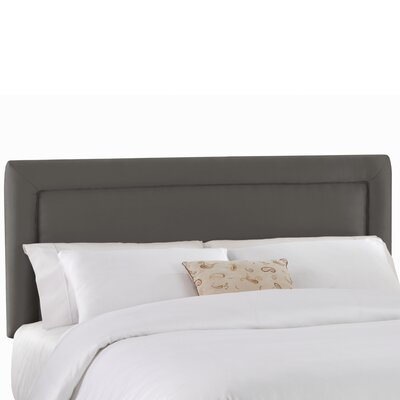 Chambers Upholstered Panel Headboard Skyline Furniture Size: Queen, Upholstery: Polyester - Charcoal