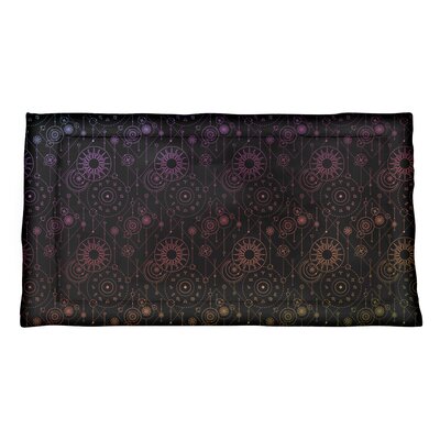 Spellman Astrology Sham Winston Porter Size: Standard Twin, Color: Black, Fabric: Polyester