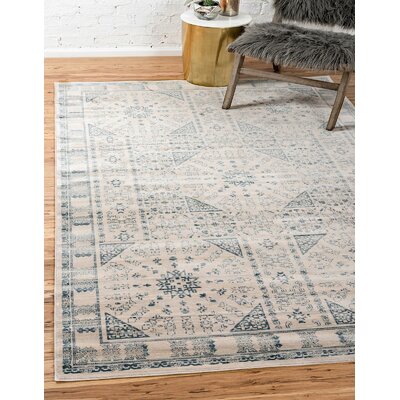 Iyanna Oriental Blue Area Rug Dakota Fields Rug Size: Rectangle 5' x 8'